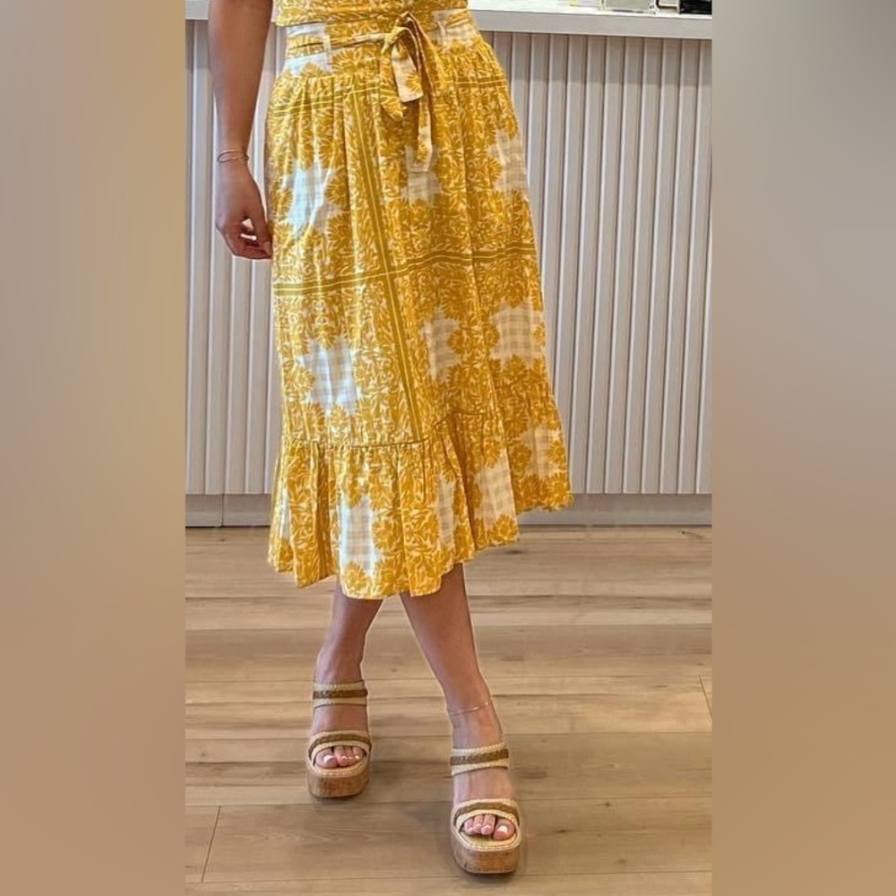 Du Paradis Marigold / Yellow Maxi Skirt / Large